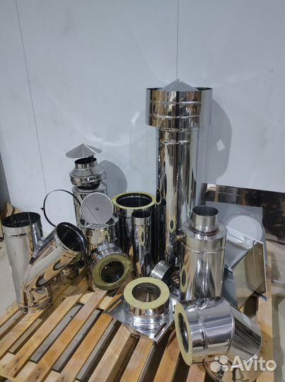 Дымоход 4 м Комплект Прямой Диаметр 150х250