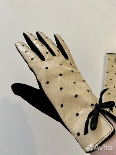 Новые кожаные женские перчатки Tosca Blu