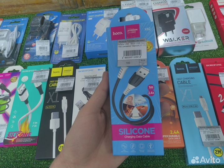 USB-кабели, сетевые зарядные устройства новые
