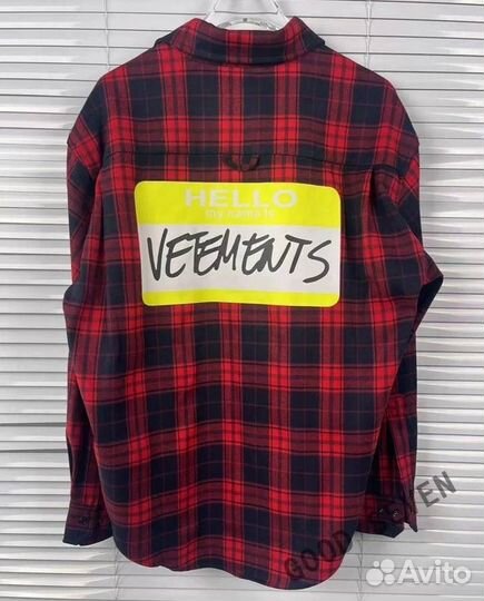 Классная унисекс рубашка Vetements (новинка 2025)