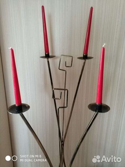 Подсвечник напольный под бронзу