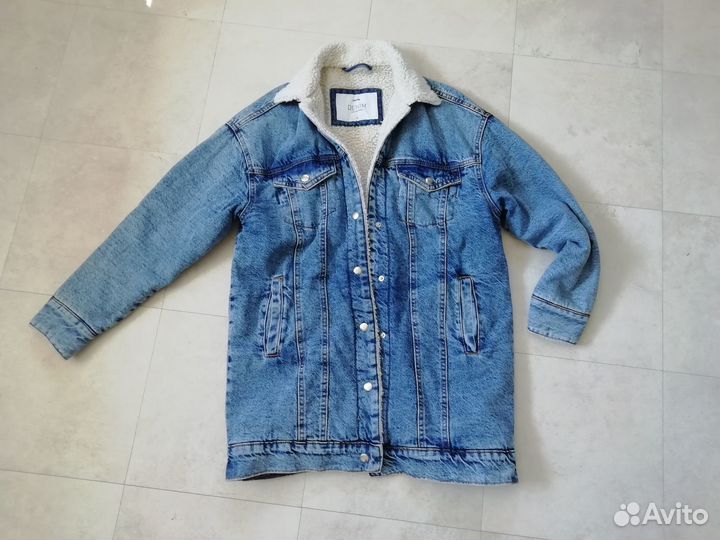 Джинсовое пальто 44