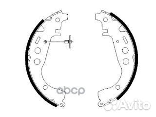 Колодки тормозные барабанные зад 09864875