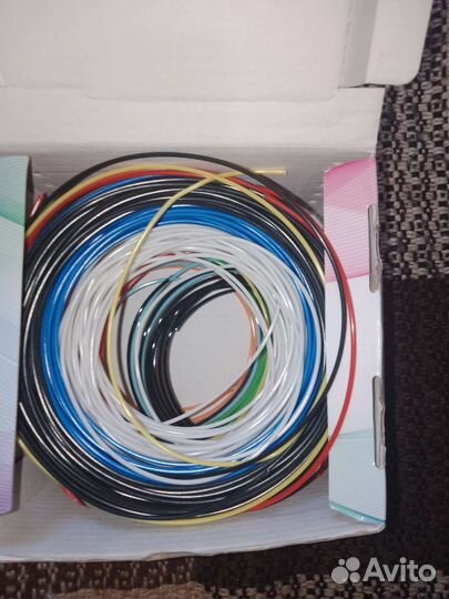 3 д ручка и большой набор пластика