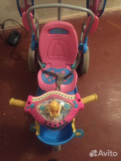 Велосипед детский, велосипед с ручкой, Тотоша