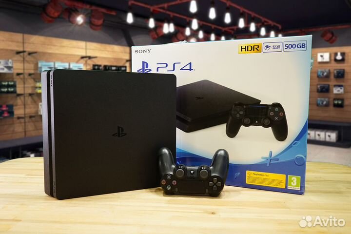 Sony PS4 Slim 500Gb с коробкой
