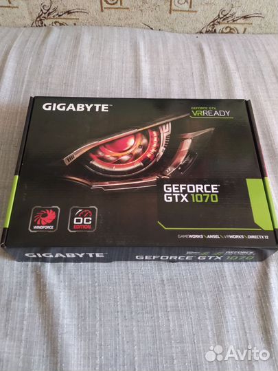 Видеокарта gigabyte GTX 1070 8gb