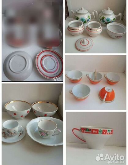 Сервизы фарфор СССР остатки