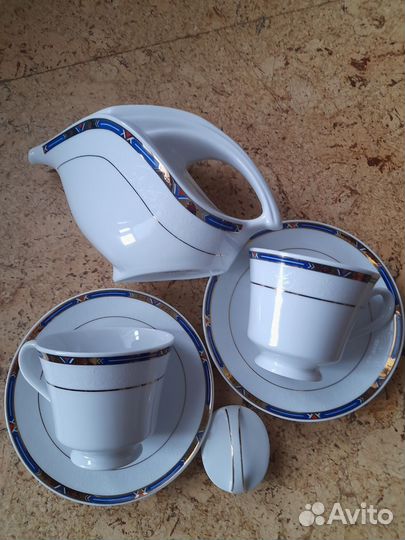 Сервиз 5 предметов,фарфор,CHN&CHN