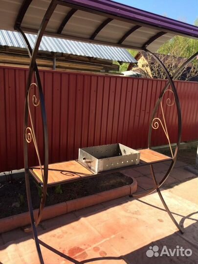 Мангал с крышей