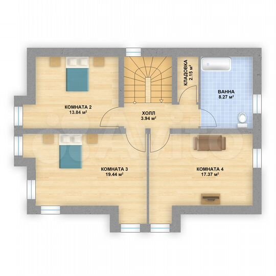 Дом 141 м² на участке 6 сот.