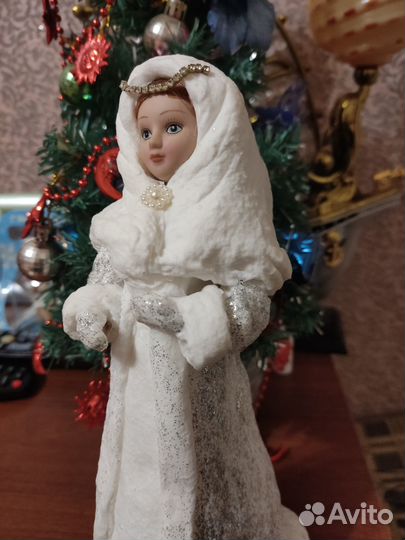 Снегурочка, ватная, ручная работа