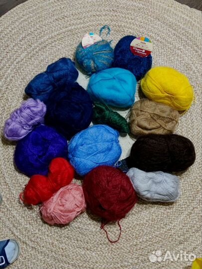 Пряжа из Троицка мохер Ласка пакетом (остатки)