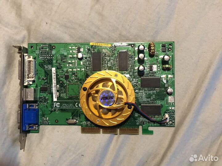 Asus v9520/td geforce fx 5200 128mb ddr, agp bus