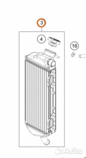 Радиатор Ktm Gas Gas Husqvarna