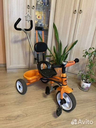 Трёхколёсный велосипед Kreiss с ручкой