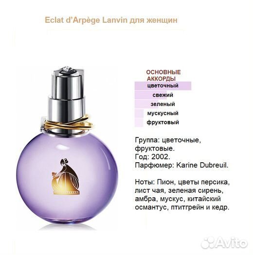 Lanvin Eclat d’Arpège, духи высокой концентрации