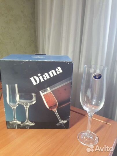 Бокалы 6 штук Шампанское bohemia Оригинал Чехия