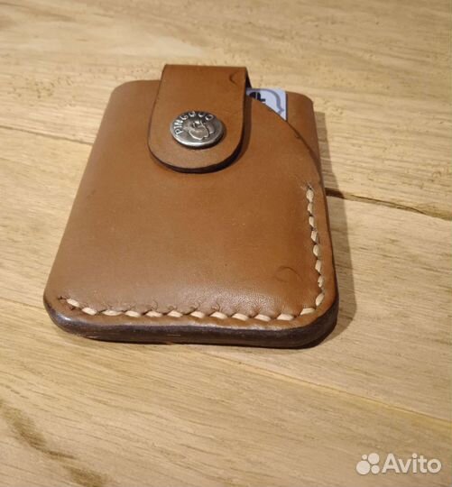 Картхолдер из натуральной кожи. Ручная работа