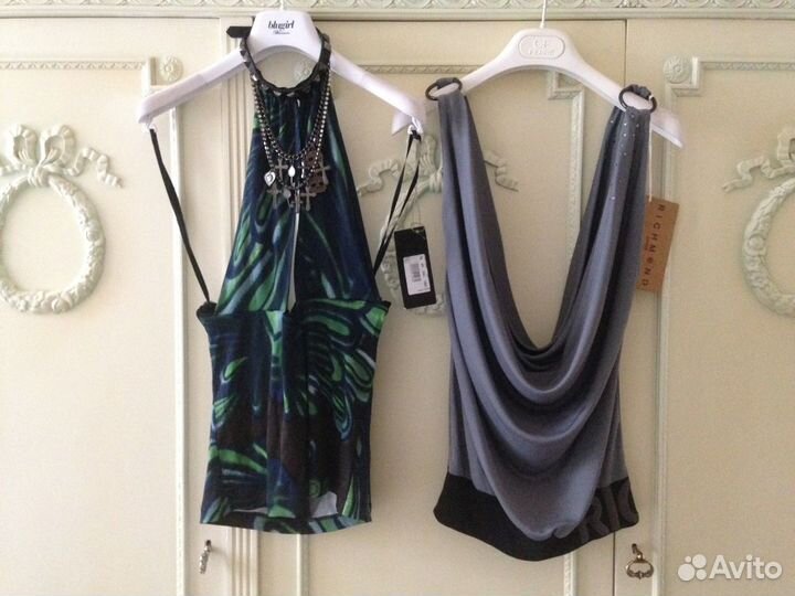 Новые 3 шт Lux топ Блузка John Richmond италия S-М