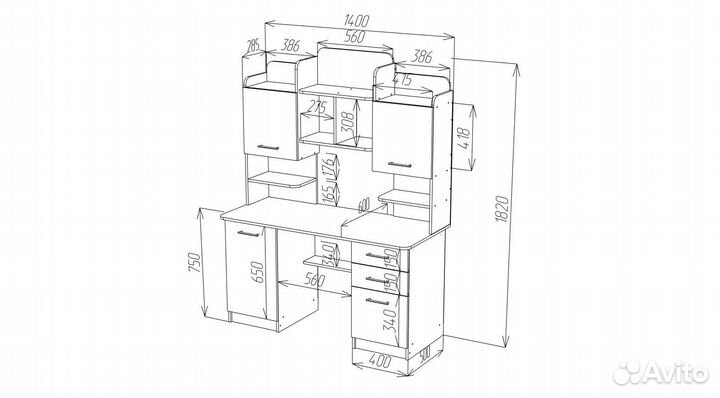 Компьютерный стол новый