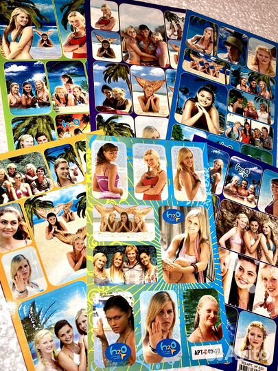 Наклейки и календарики из детства 2000-х годов