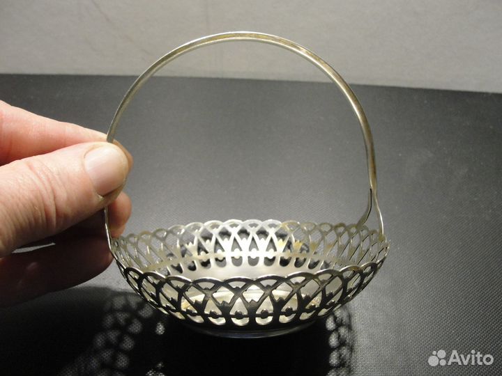 Вазочка серебро