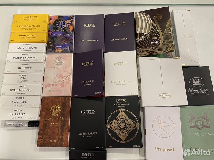 Парфюм Byredo inflorescence, Initio, vilhelm parfu