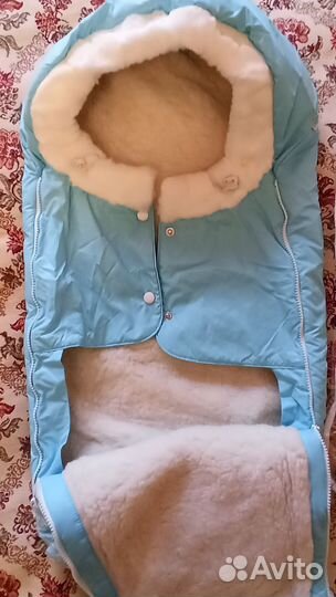 Конверт для выписки мальчика зимой