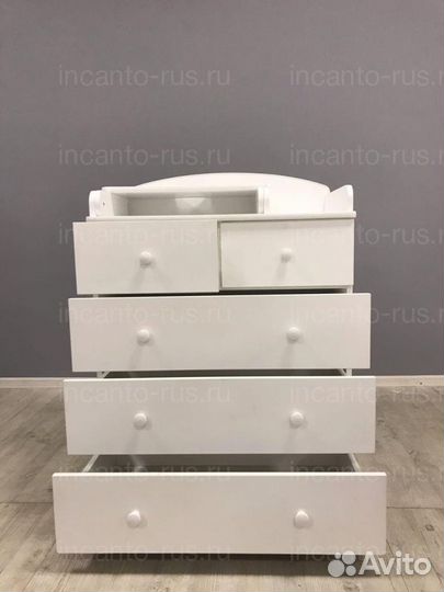Пеленальный комод incanto Agio 80/5 ящиков