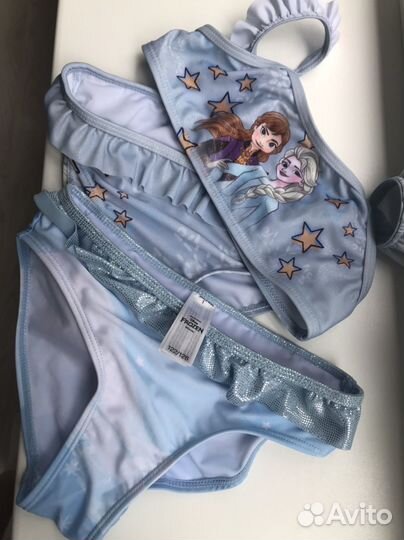 Купальник новый С&A 122-128 двое плавок