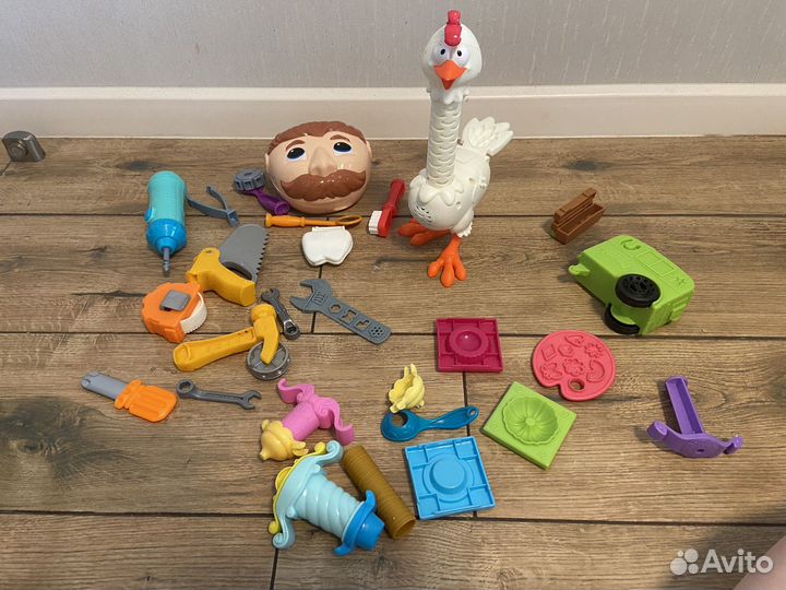 5 наборов для лепки play doh оригинал б/у