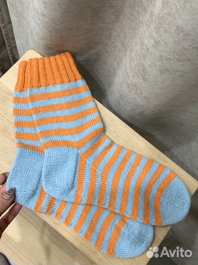 Носки ручной вязки