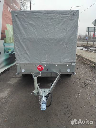 Двухосный прицеп с тентом