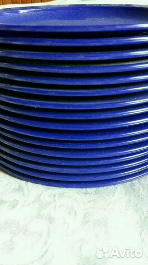 Тарелки с толстого пластика