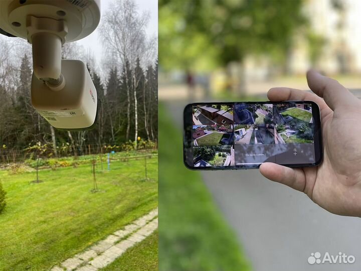 Установка видеонаблюдения для дома и бизнеса
