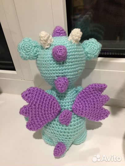 Подарок на Новый год Дракончик вязанные игрушки