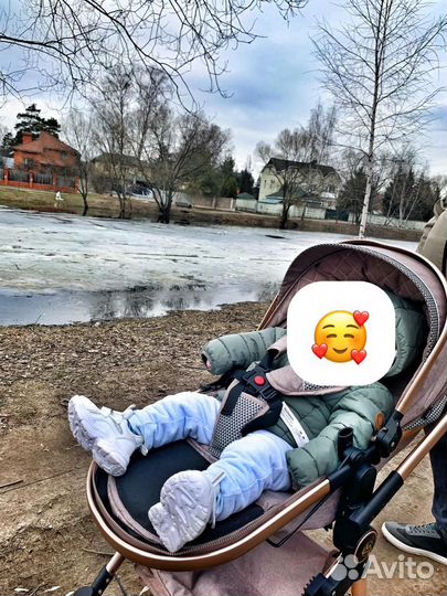 Детская коляска-трансформер 2в1 Lux mom