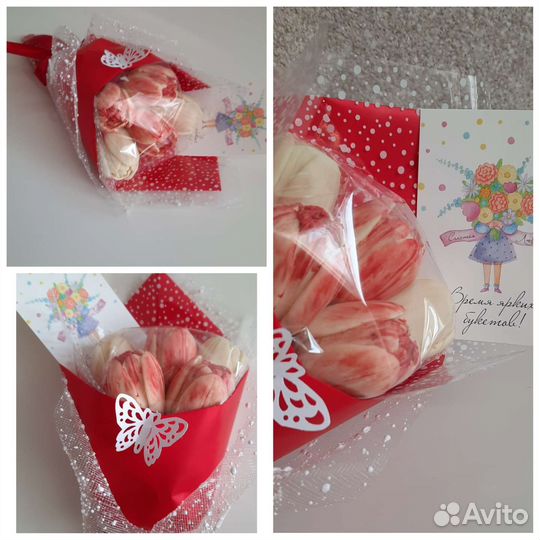 Букеты из шоколадных цветов