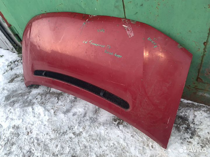 Капот vw Transporter T4 коссая морда