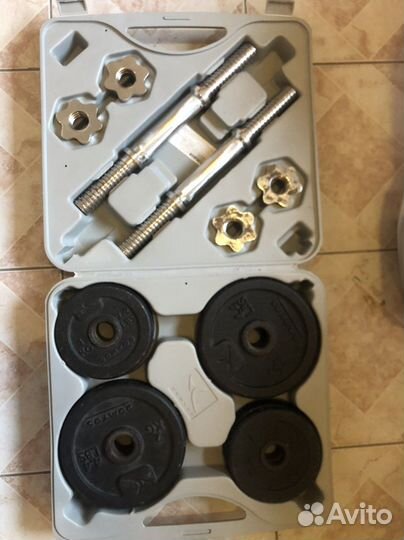 Гантели разборные 20 кг в кейсе