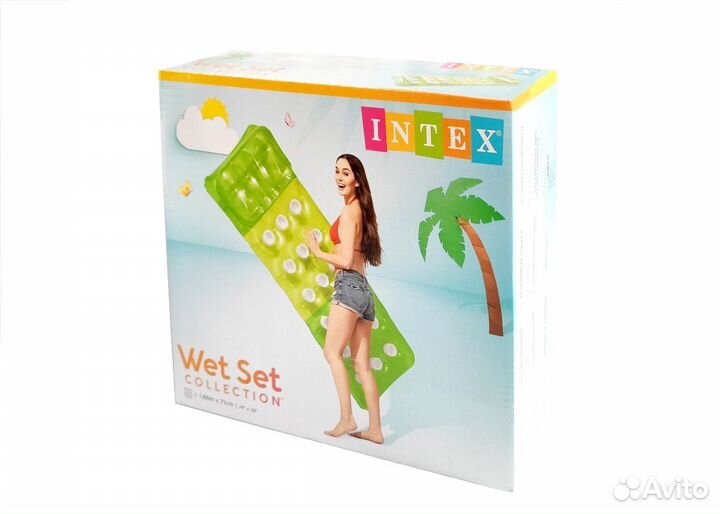 Пляжный матрас Intex «Мода» 188х71см 58890