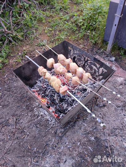 Костровая чаша с дизайном