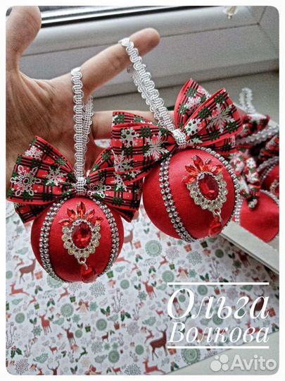 Елочные шары ручная работа