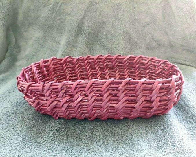 Корзина плетеная интерьерная ручная работа