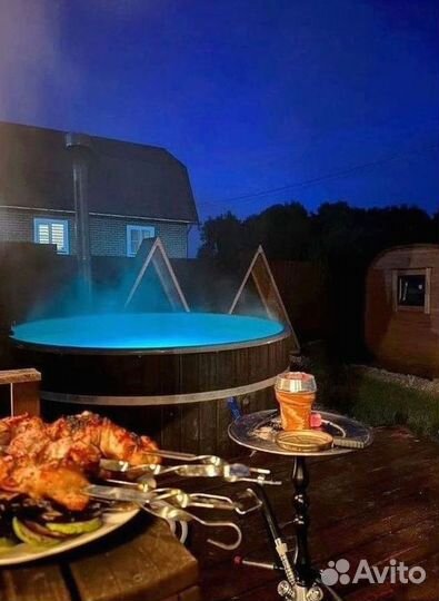 Банный чан купель с подогревом