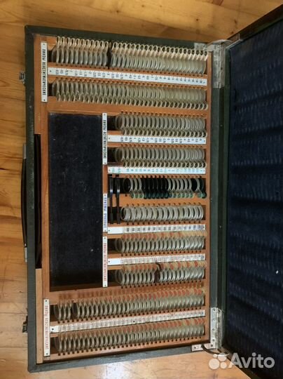 Набор пробных очковых линз большой. СССР