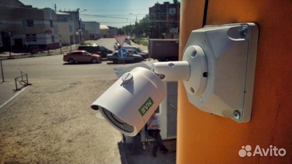 Камера видеонаблюдения уличная / установка