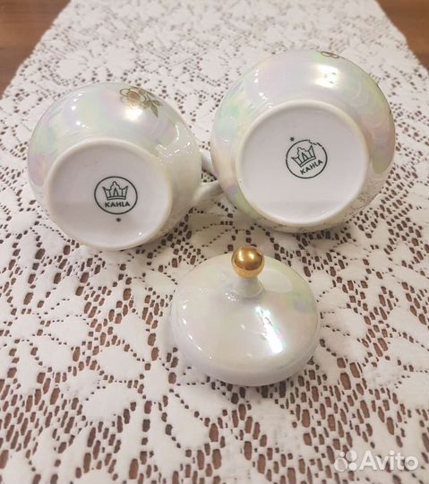 Фарфоровые молочники и сахарницы Kahla ГДР