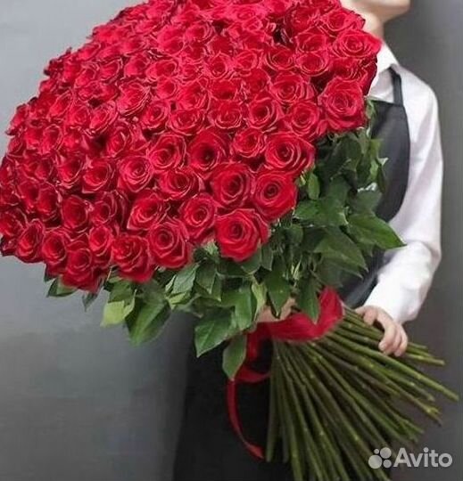 Метровые розы с доставкой